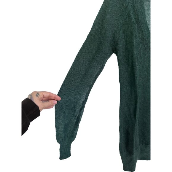 Peppe peluso knit sweater dress size M mohair semi sheer goblin‎ fairy earthy - Picture 3 of 5